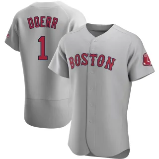 Men's Authentic Gray Bobby Doerr Boston Red Sox Road Jersey