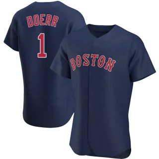 Men's Authentic Navy Bobby Doerr Boston Red Sox Alternate Jersey