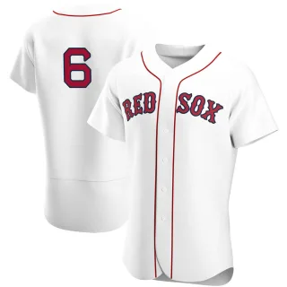 Men's Authentic White Johnny Pesky Boston Red Sox Home Team Jersey