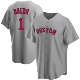 Men's Replica Gray Bobby Doerr Boston Red Sox Road Jersey