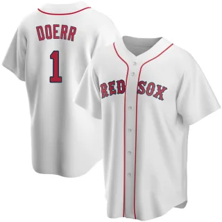 Men's Replica White Bobby Doerr Boston Red Sox Home Jersey