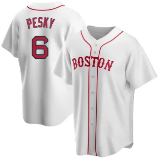 Men's Replica White Johnny Pesky Boston Red Sox Alternate Jersey