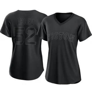 Women's Authentic Black Wilyer Abreu Boston Red Sox Pitch Fashion Jersey
