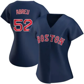 Women's Authentic Navy Wilyer Abreu Boston Red Sox Alternate Jersey