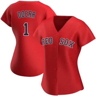 Women's Authentic Red Bobby Doerr Boston Red Sox Alternate Jersey