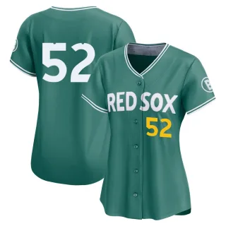 Women's Limited Green Wilyer Abreu Boston Red Sox 2025 City Connect Jersey