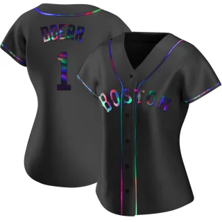 Women's Replica Black Holographic Bobby Doerr Boston Red Sox Alternate Jersey