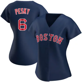 Women's Replica Navy Johnny Pesky Boston Red Sox Alternate Jersey
