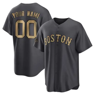 Youth Replica Charcoal Custom Boston Red Sox 2022 All-Star Game Jersey
