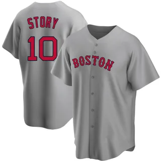Youth Replica Gray Trevor Story Boston Red Sox Road Jersey