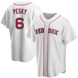 Youth Replica White Johnny Pesky Boston Red Sox Home Jersey