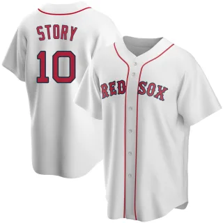 Youth Replica White Trevor Story Boston Red Sox Home Jersey